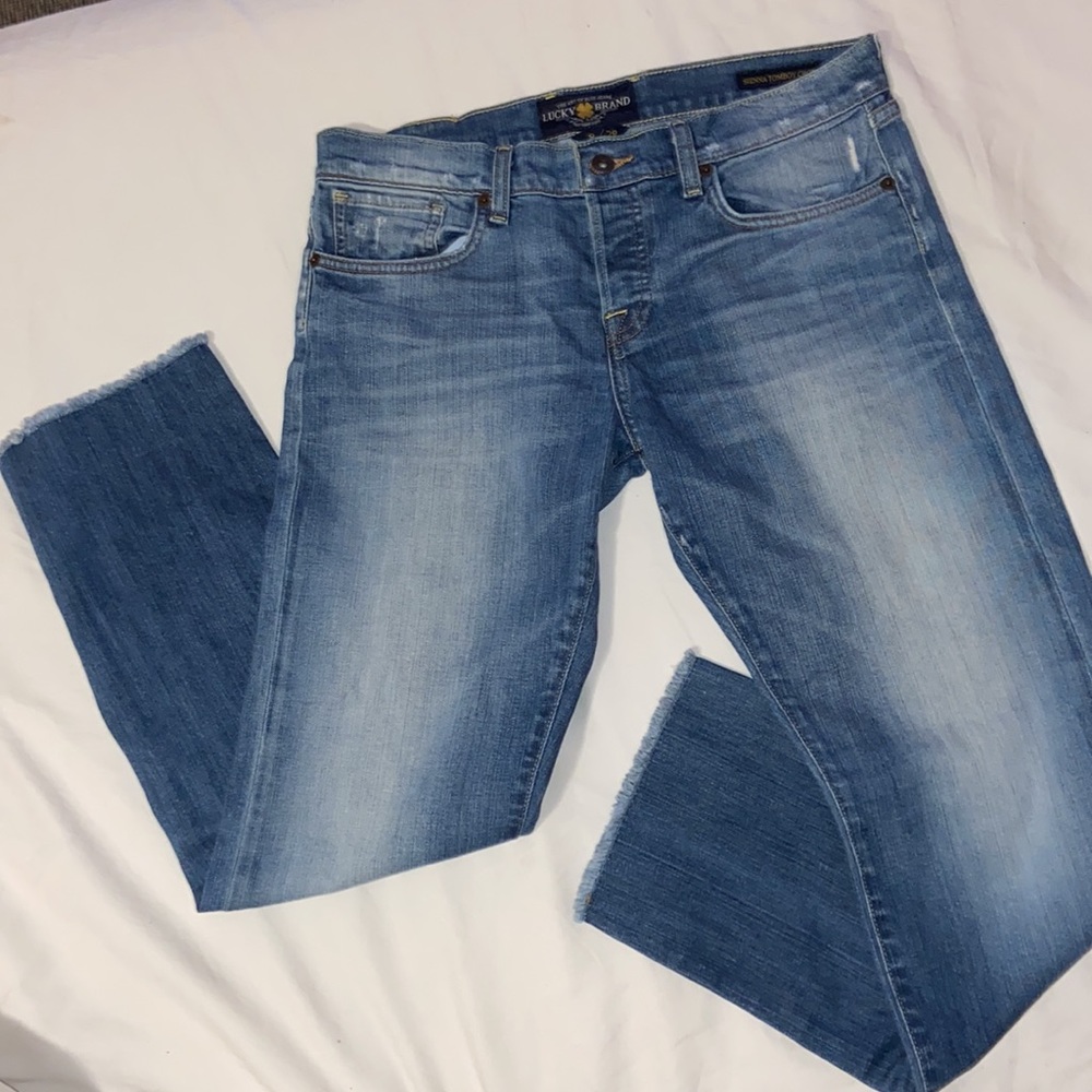 Lucky Brand Sienna Tomboy Ankle Crop Size 8